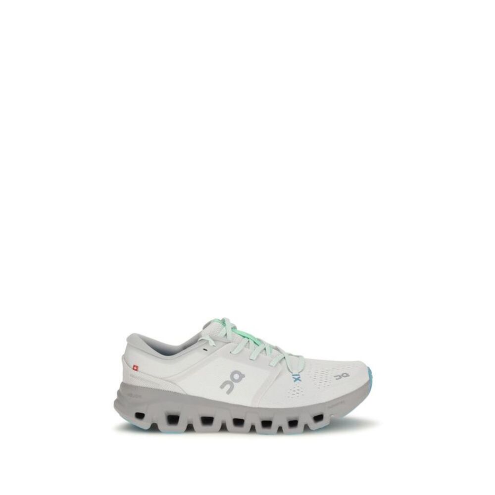 ON White Fabric Athletic Men's Sneakers